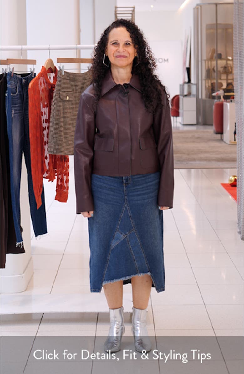 Sabina Faux Leather Jacket