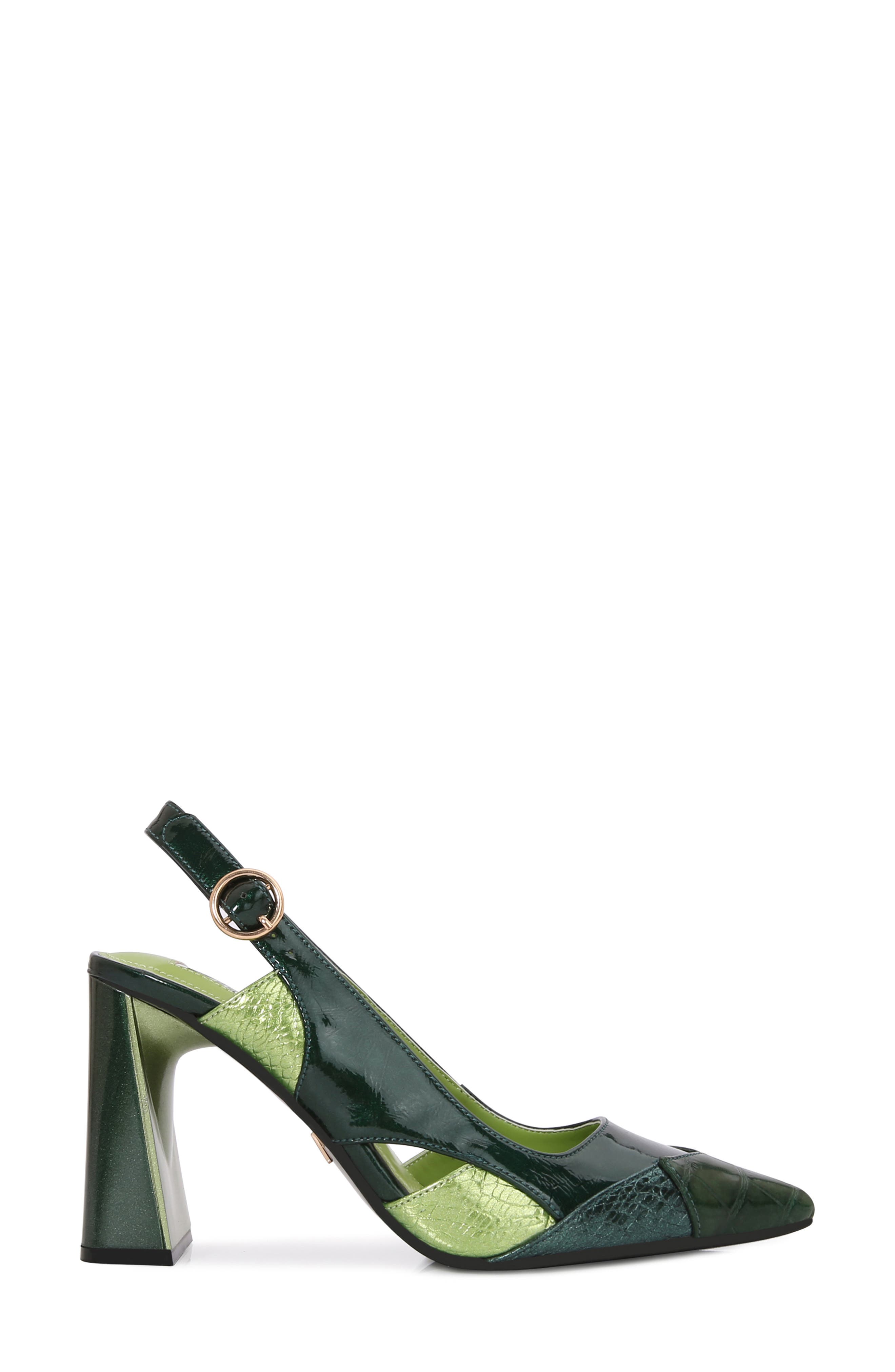 Francis Slingback Pump, Alternate, color, GREEN MULTI