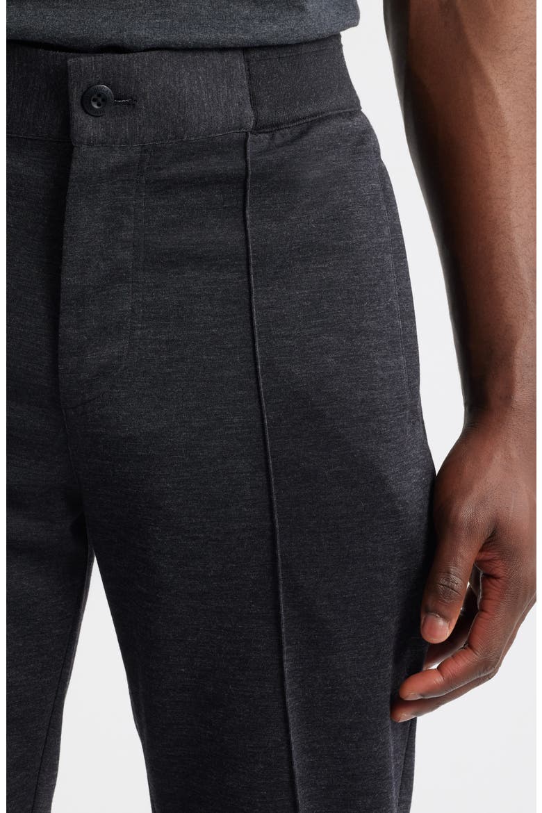 Soft Touch Pintuck Knit Pants, Alternate, color, BLACK
