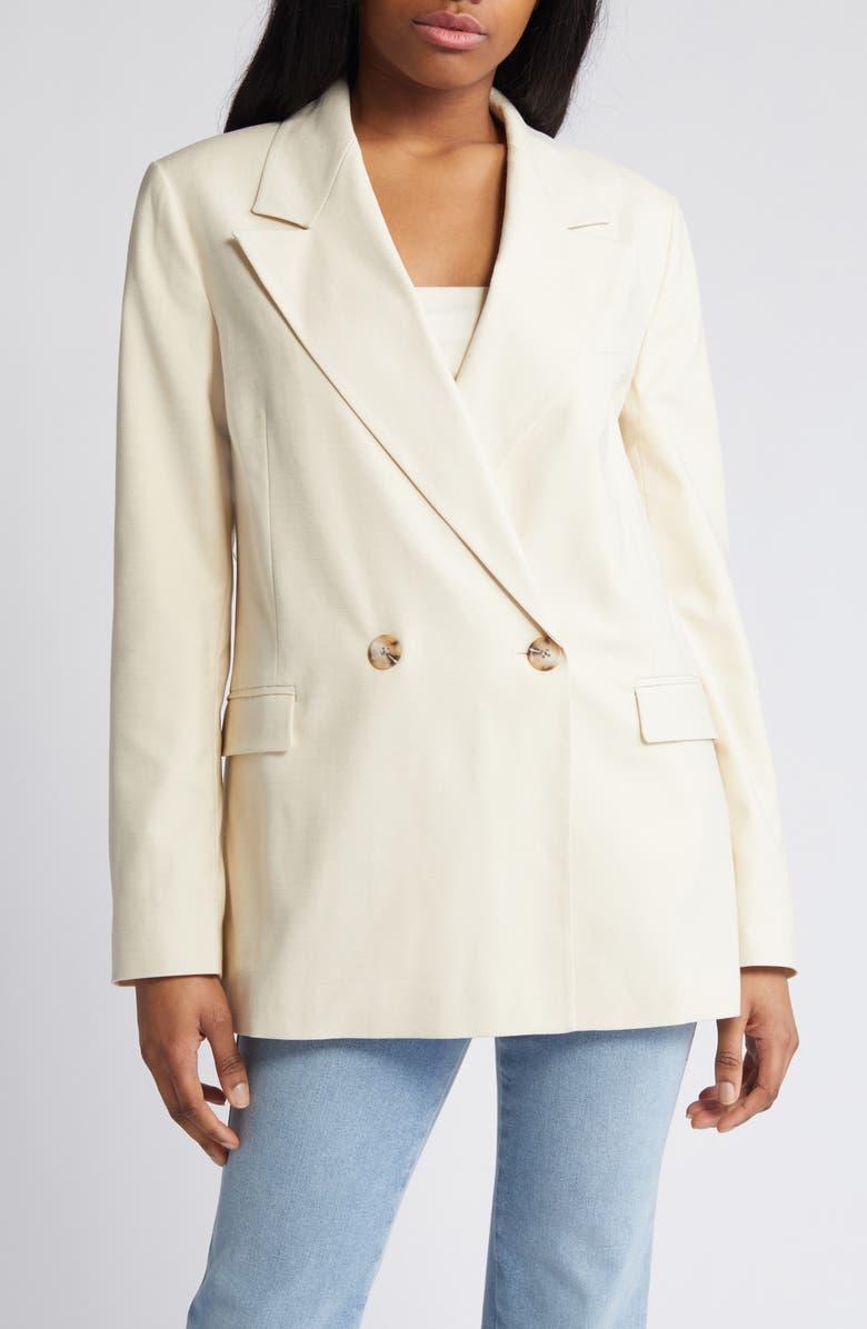 Topshop Double Breasted Blazer, Alternate, color, 
