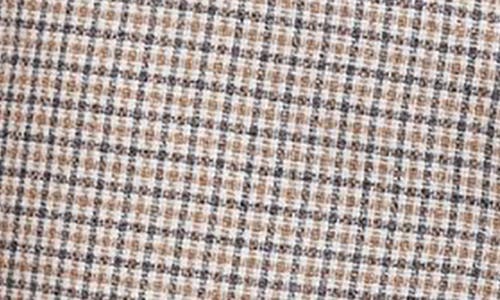 Paisley & Gray Downing Slim Flat Front Check Dress Pants In Gray