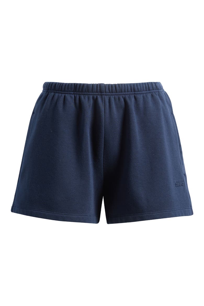 Cotton Blend Fleece Classic Shorts, Main, color, NAVY