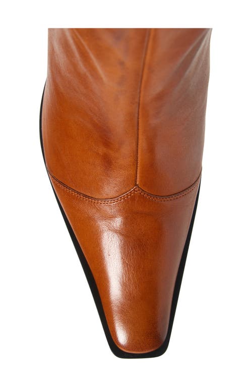 Jeffrey Campbell Be Bold Western Boot In Tan Distressed
