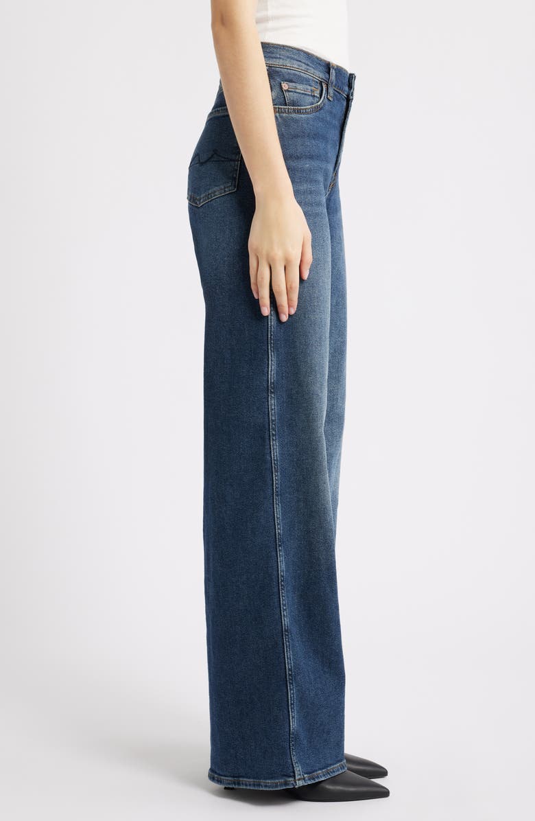 7 For All Mankind Lotta Wide Leg Jeans, Alternate, color, Cisco