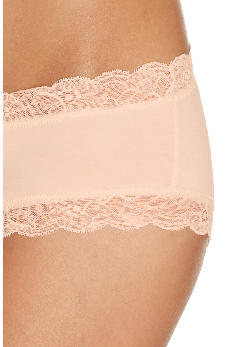 Cotton Lace Hipster Briefs, Alternate, color, POWDER 1381