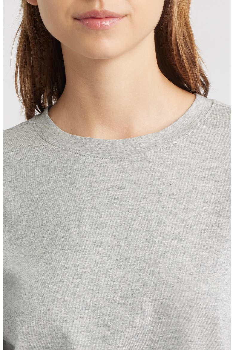 Kelley Boxy Cotton Jersey T-Shirt, Alternate, color, HEATHER GREY