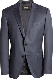 BOSS Slim Fit Solid Wool Suit Jacket