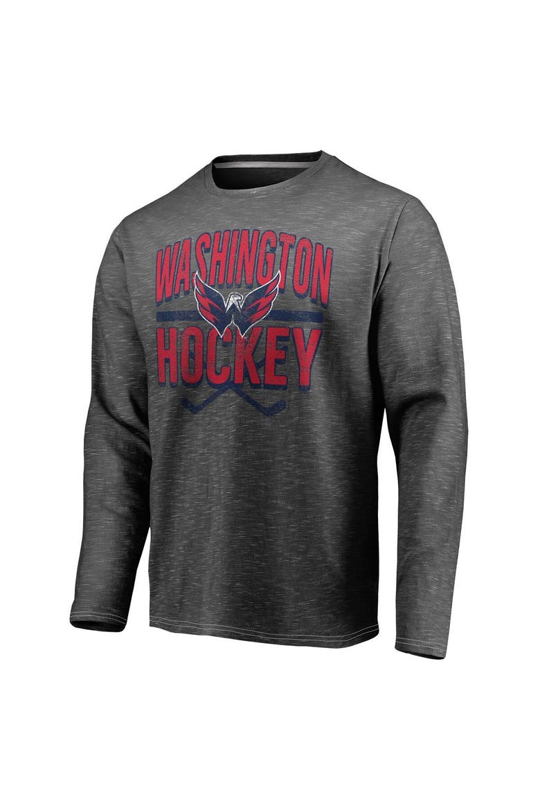 Men's Fanatics Gray Washington Capitals Iced Out Long Sleeve T-Shirt, Alternate, color, Gray