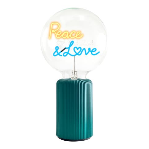 Peace And Love Portable Table Lamp