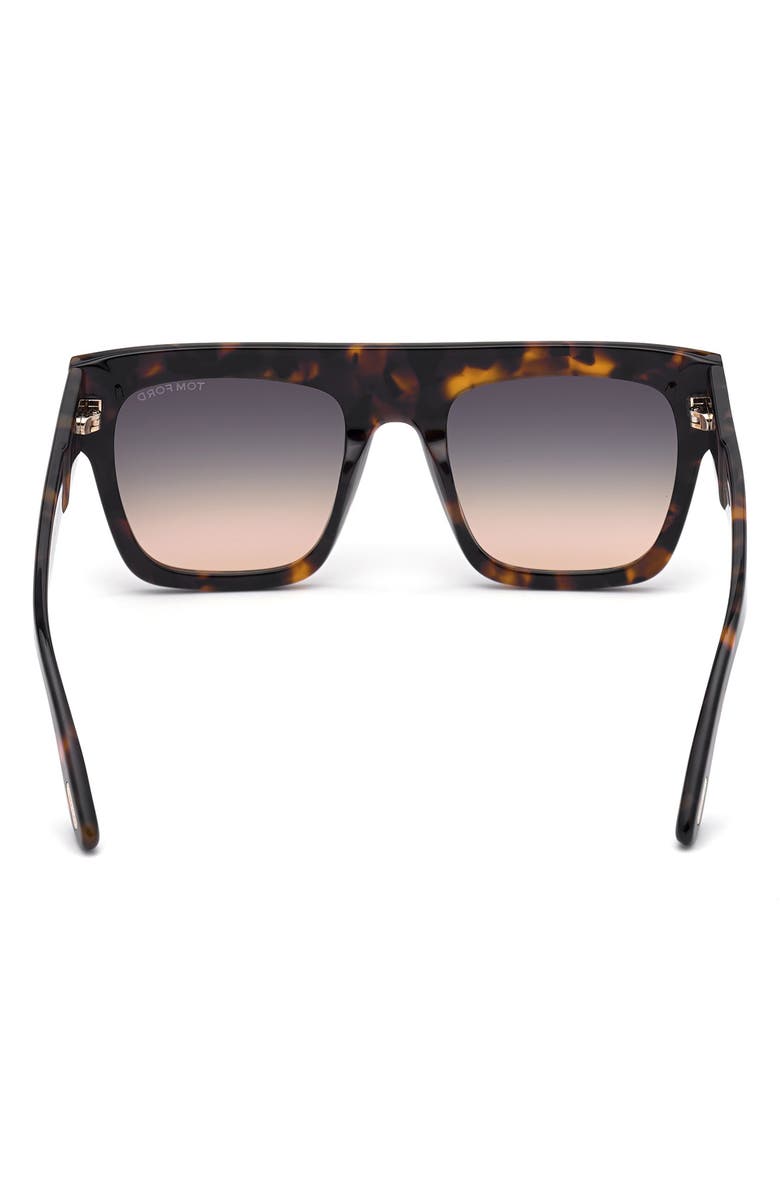 TOM FORD Renee 52mm Gradient Flat Top Square Glasses, Alternate, color, 