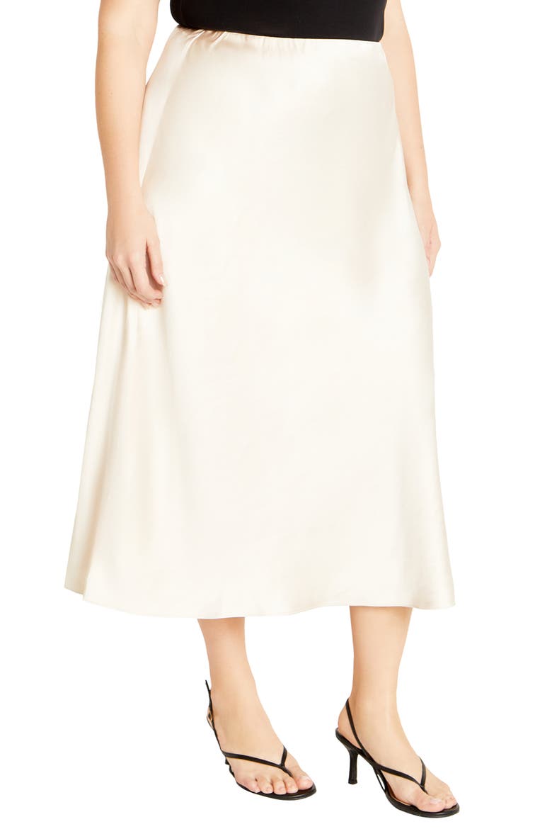 Miranda Midi Skirt, Alternate, color, CREAM