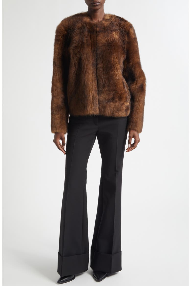Hypnotic Tip Genuine Shearling Jacket, Alternate, color, TOFFEE
