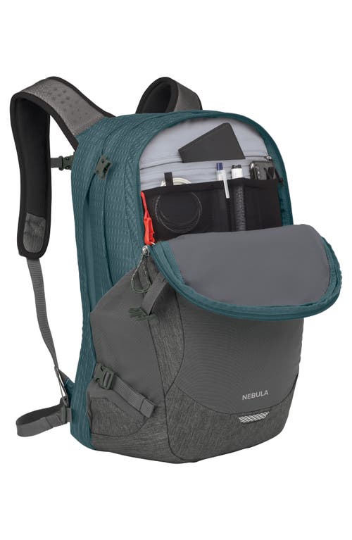 Shop Osprey Nebula 32-liter Backpack In Cascade Blue/coal Grey Heather