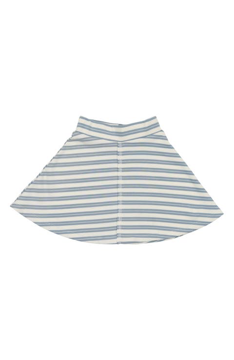 Kids' Stripe Cotton Blend Skirt (Toddler & Little Kid)