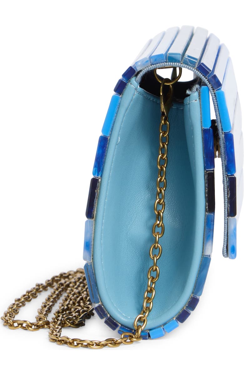 Kurt Geiger London Party Clutch, Alternate, color, Turquoise/ Aqua