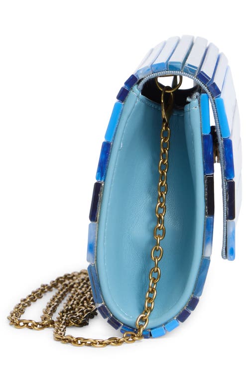 Kurt Geiger London Party Clutch In Turquoise/aqua