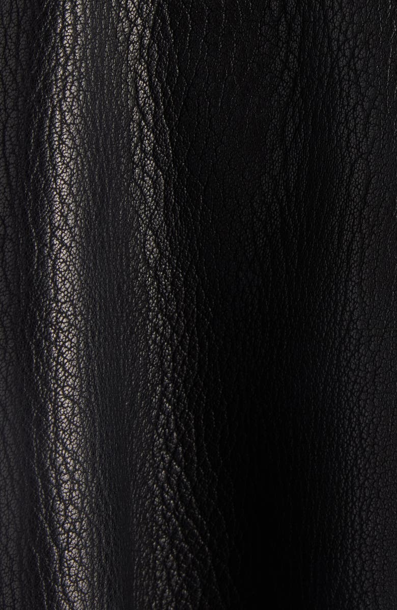 Acne Studios Laris Leather Crop Trench Coat, Alternate, color, 