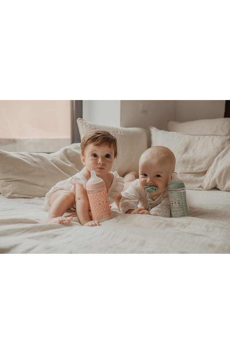 Suavinex Bonhomia 3-Pack Glass Feeding Bottles & SX PRO Silicone Nipple, Alternate, color, Beige/Pink