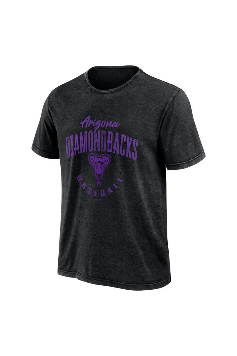 Men's Darius Rucker Collection by Fanatics Black Arizona Diamondbacks Cooperstown Collection Washed T-Shirt, Alternate, color, Black