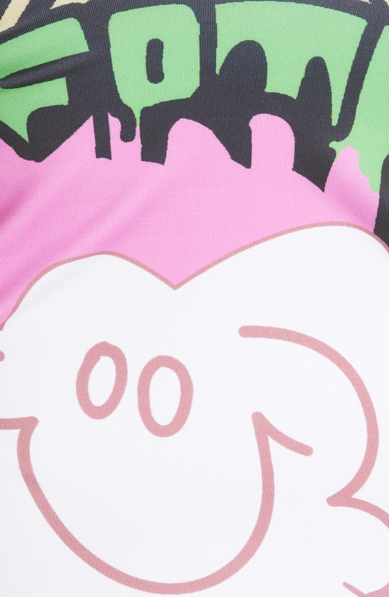 Chopova Lowena Happy Death Cloud Cutout One-Piece Swimsuit, Alternate, color, 