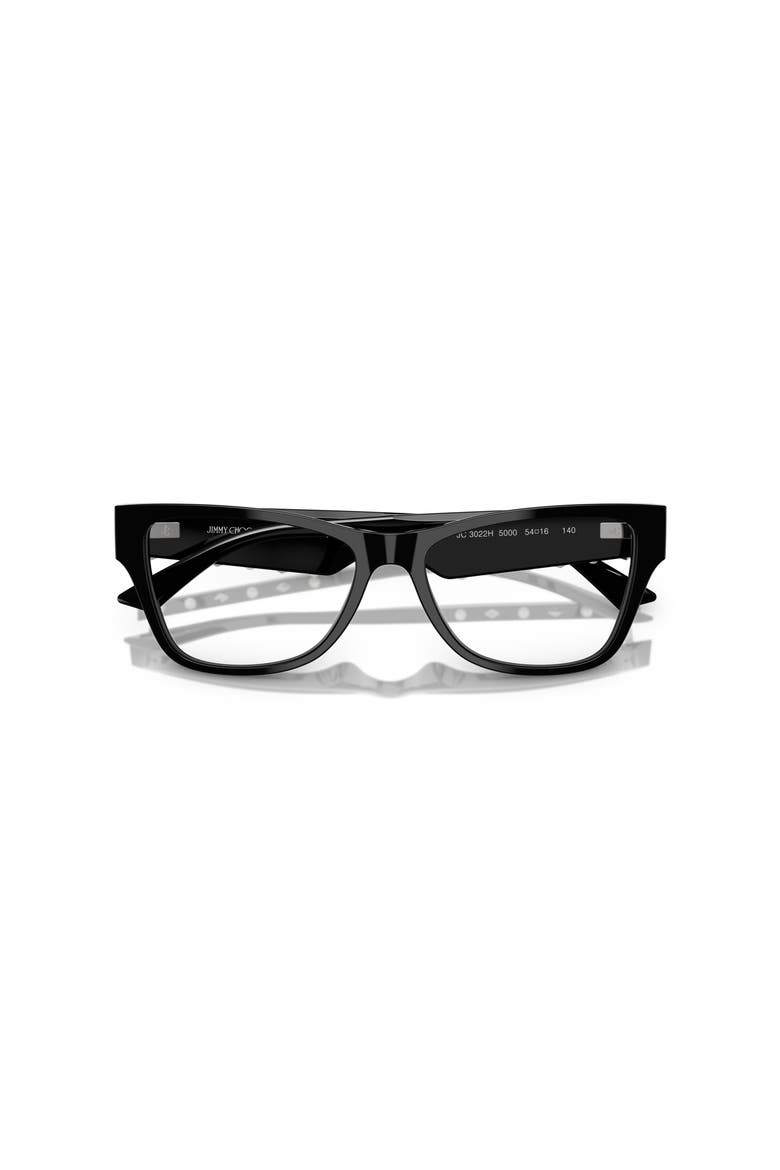 54mm Rectangle optical glasses, Alternate, color, Black