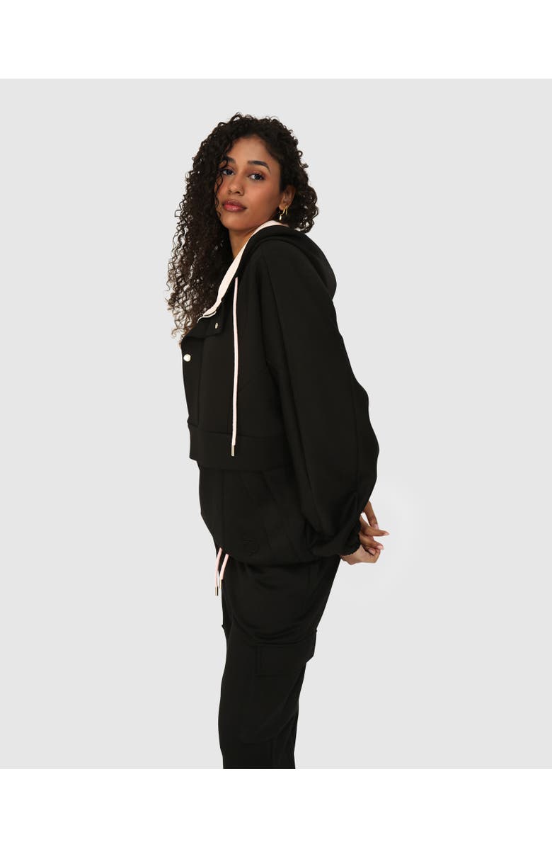 Belle & Bloom Best Of Me Panelled Hoodie, Alternate, color, Black