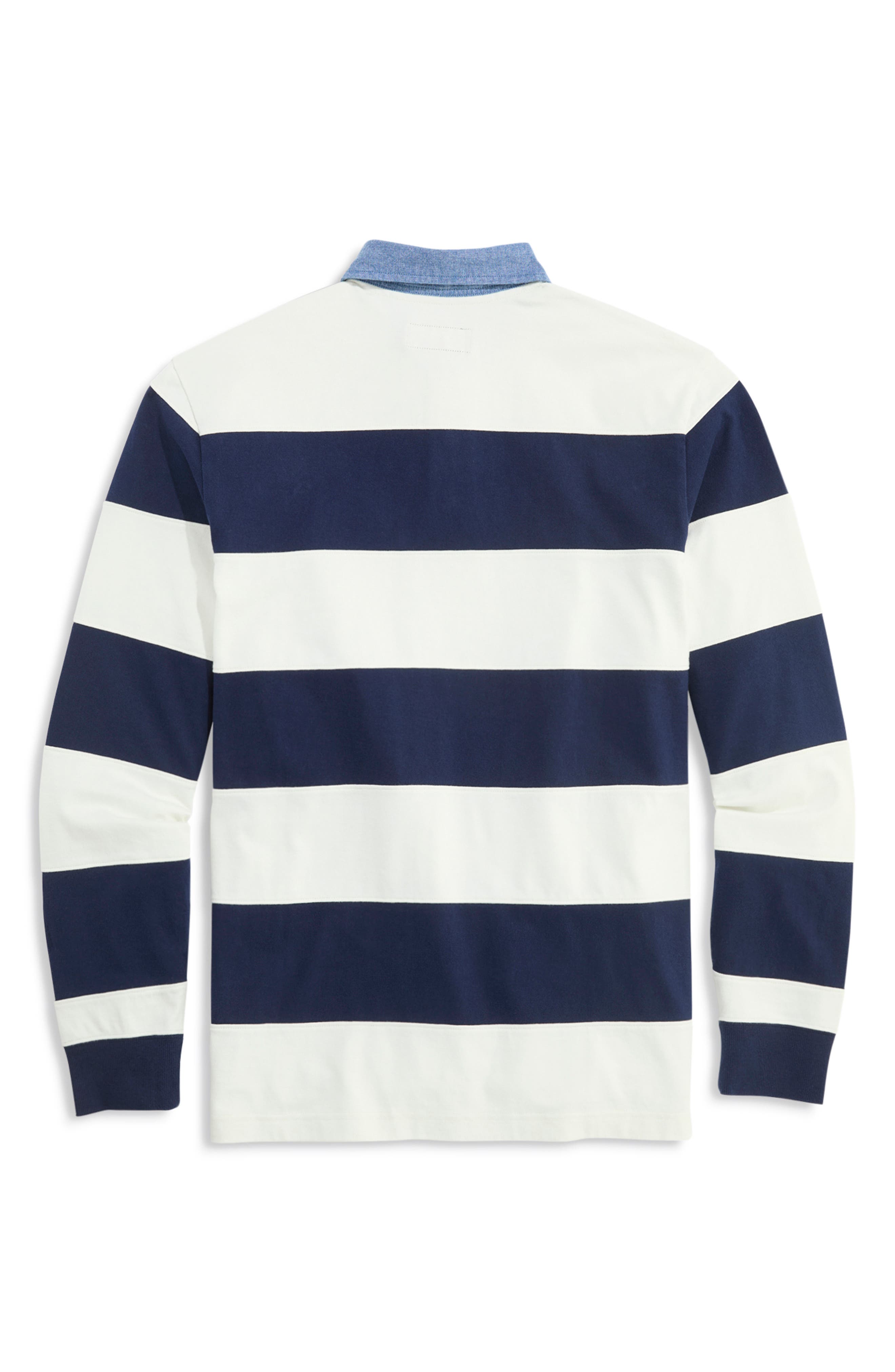 Pieced Stripe Organic Cotton Rugby Shirt - image 2