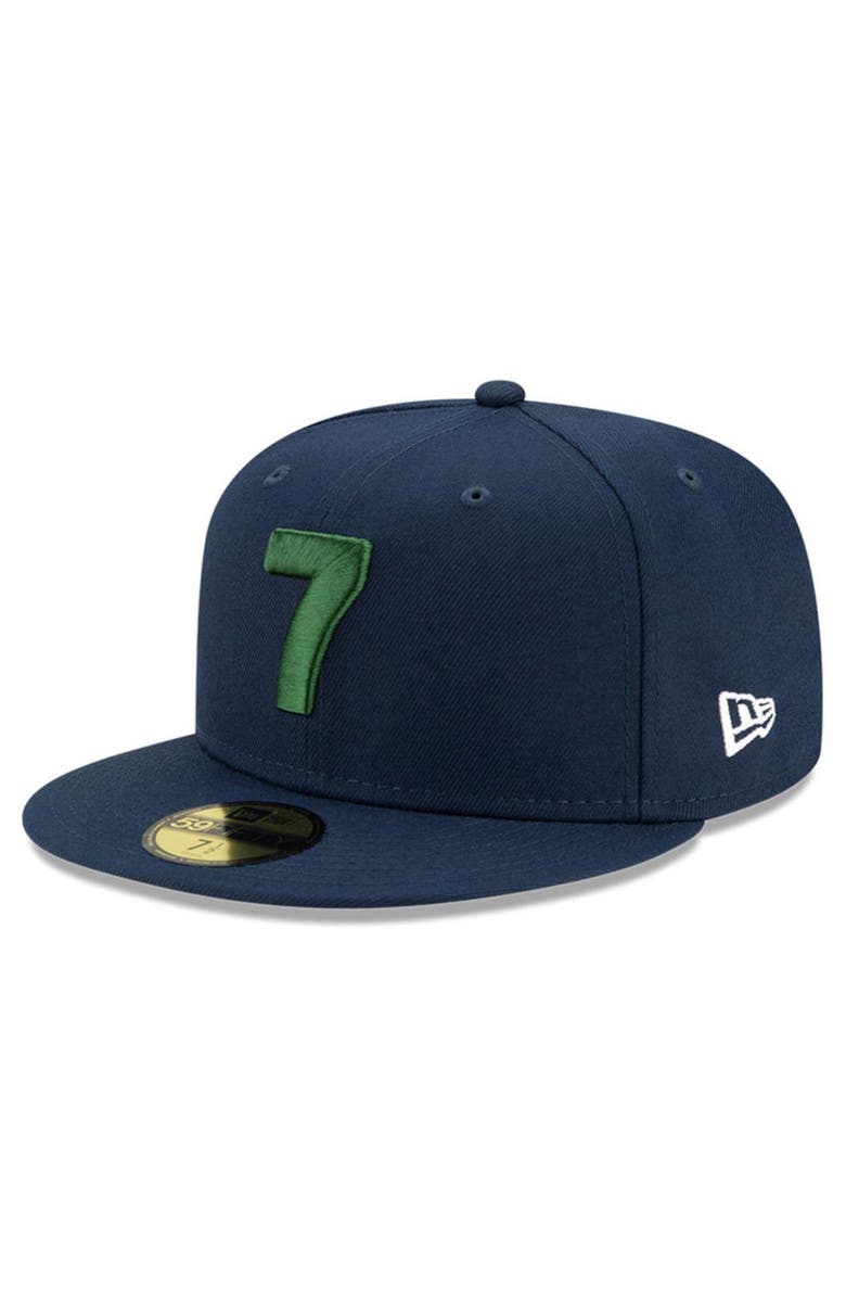 New Era Men's New Era x Compound Navy Utah Jazz 7 OTC 59FIFTY Fitted Hat, Alternate, color, 