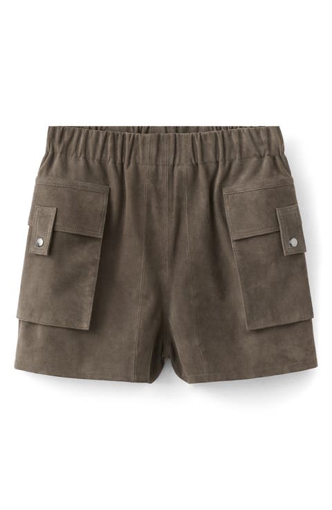 Suede Shorts
