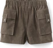 MANGO Suede Shorts