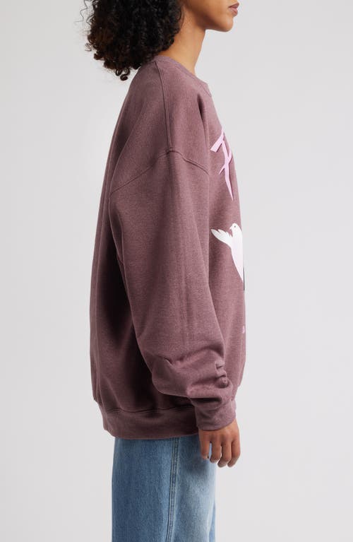 Merch Traffic Prince Birds Graphic Sweatshirt In Purple