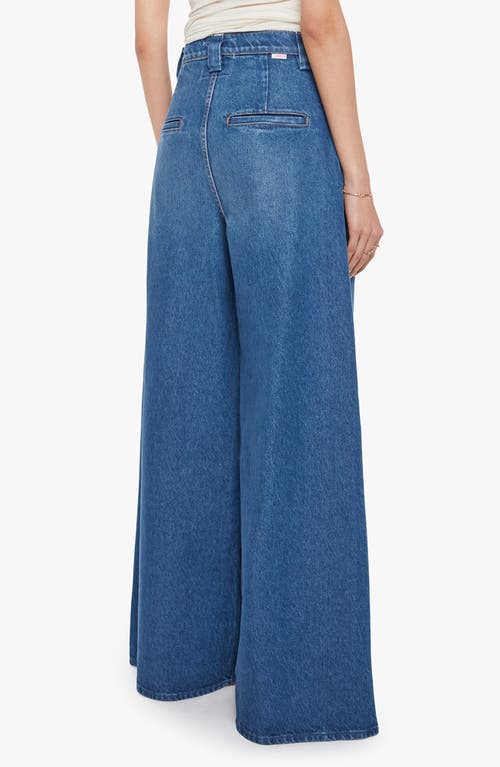Mother The Double Prep Sugar Cone Skimp Wide Leg Jeans In Blue