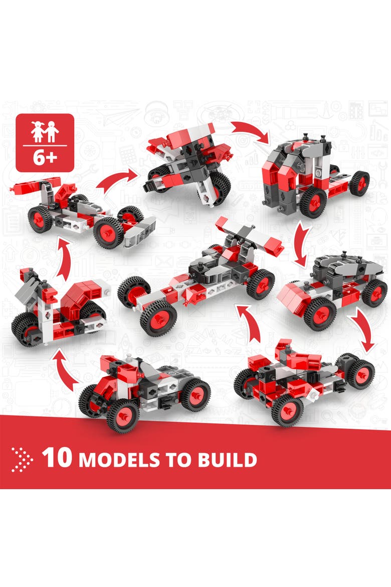 Creative Builder 10 in 1 Multimodel Series Toy Vehicles Brick Set, Alternate, color, Multicolored