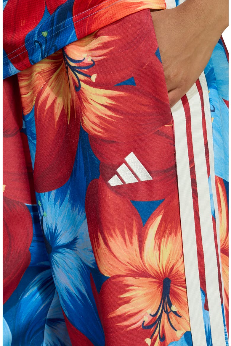 x Farm Rio Wide Leg Track Pants, Alternate, color, LIGHT BLUE/ RED/ CREAM WHITE