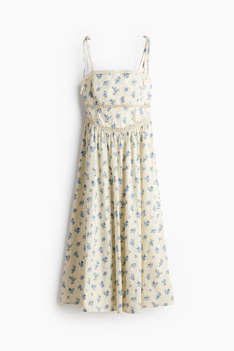 Tie-strap Cotton Dress