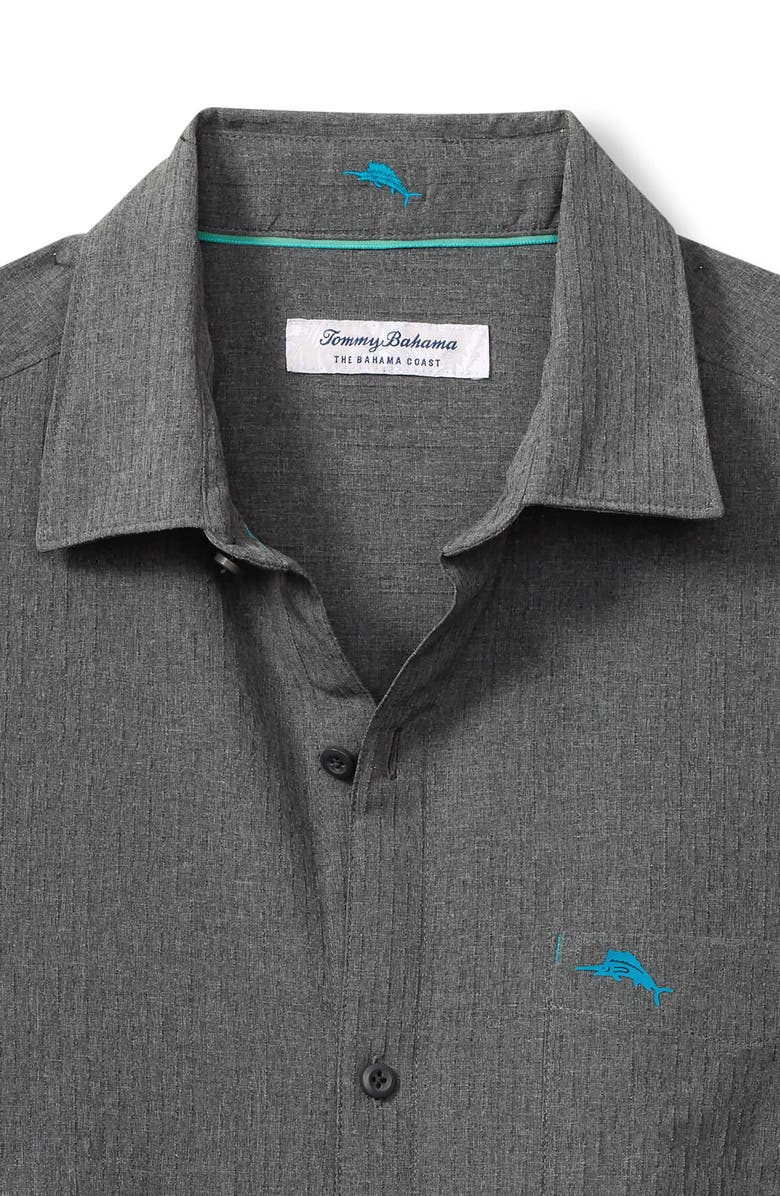 Tommy Bahama Bahama Coast Sandypoint Solid IslandZone<sup>®</sup> Short Sleeve Button-Up Shirt, Alternate, color, 