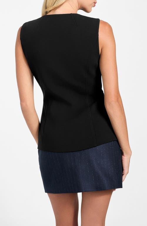 Guess Isabeau Button-up Vest In Black