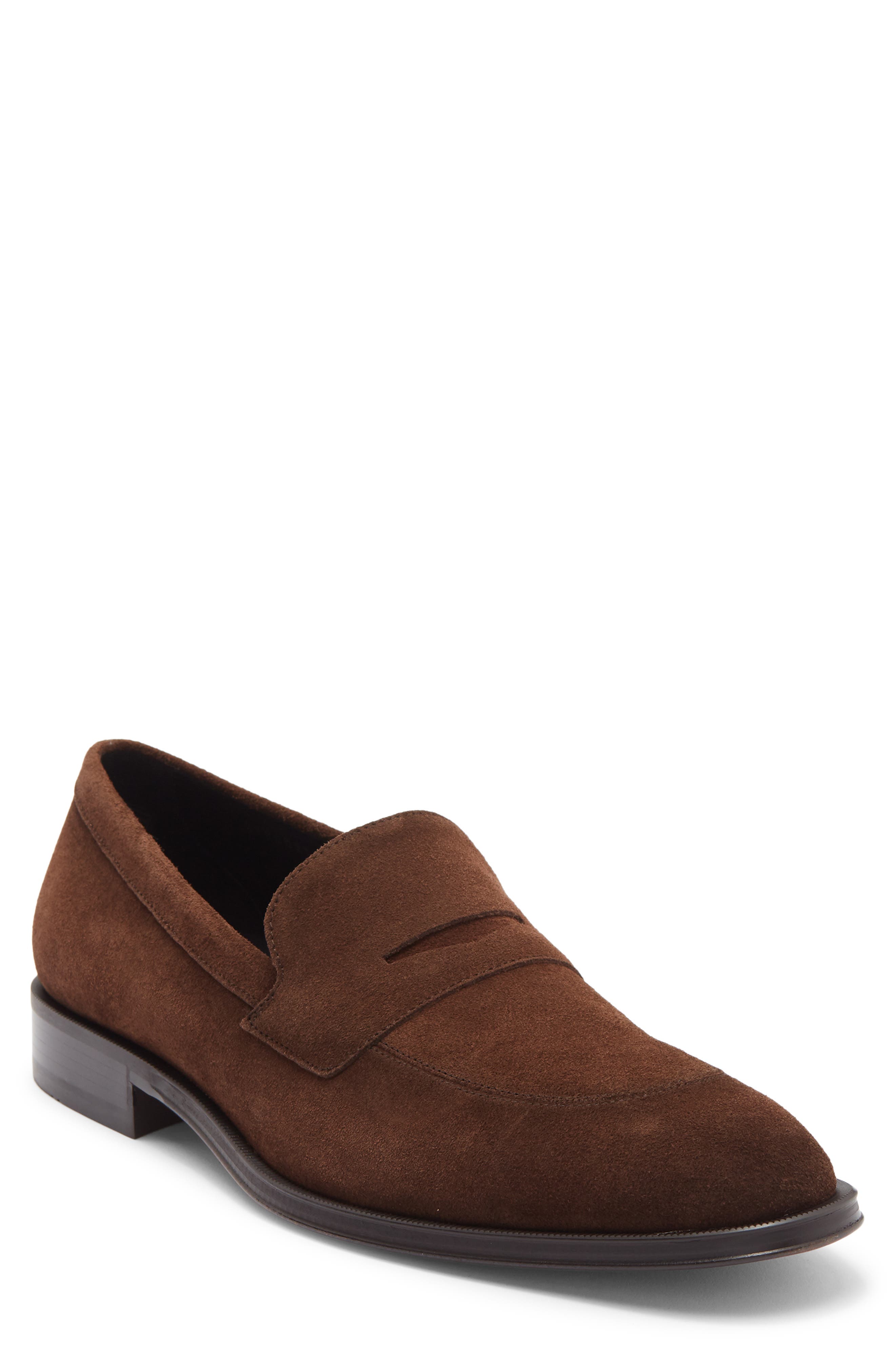 BOSS Derrek Loafer, Main, color, Dark Brown