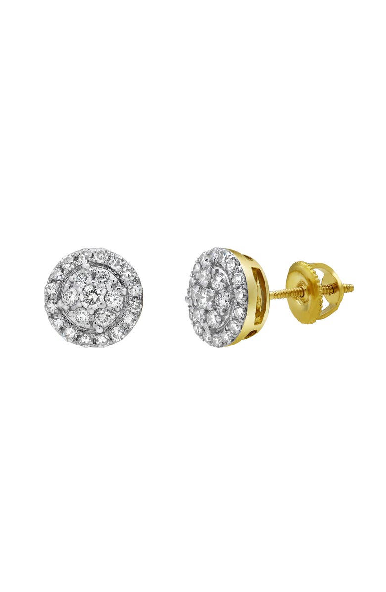 LuvMyJewelry Glacier Shine 14K Yellow Gold Diamond Stud Earrings - 0.4ct., Main, color, 14K Yellow Gold