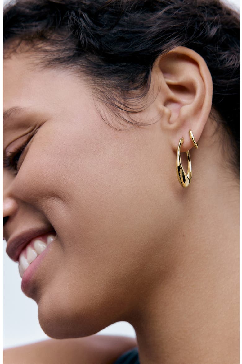 MV Siren™ Tapered Huggies, Alternate, color, 18K GOLD VERMEIL
