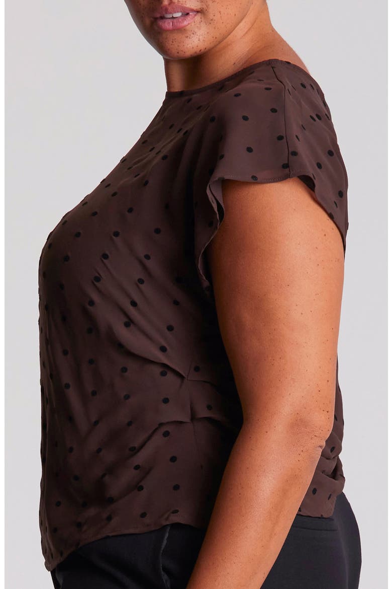 Sable Polka Dot Top, Alternate, color, COCO POLKA