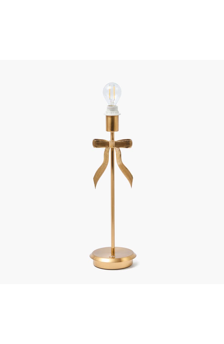 Mrs. Alice Tall Marilyn Bow Rechargeable Lamp, Main, color, Brass