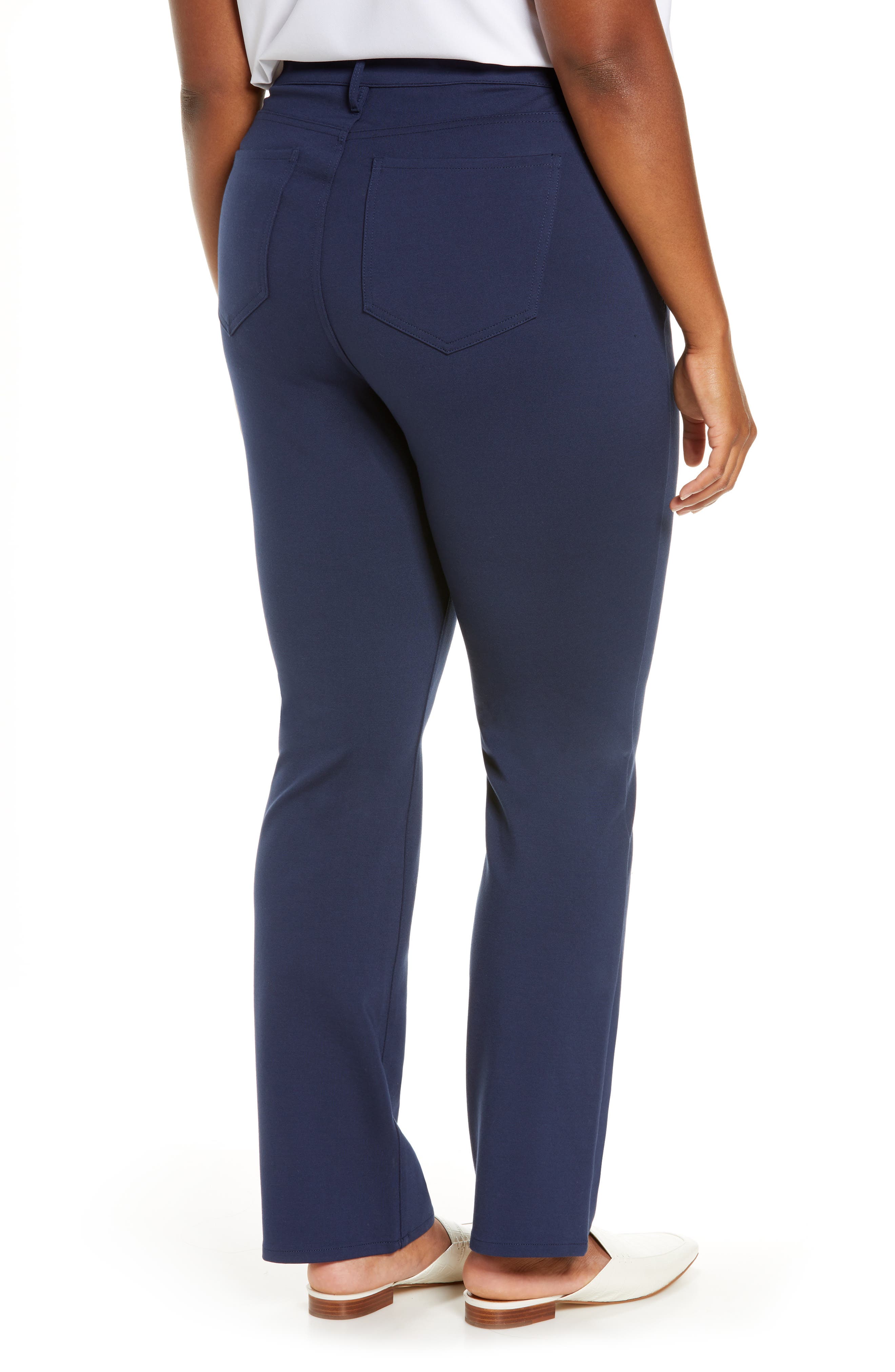 Marilyn Straight Ponte Knit Pants - image 2