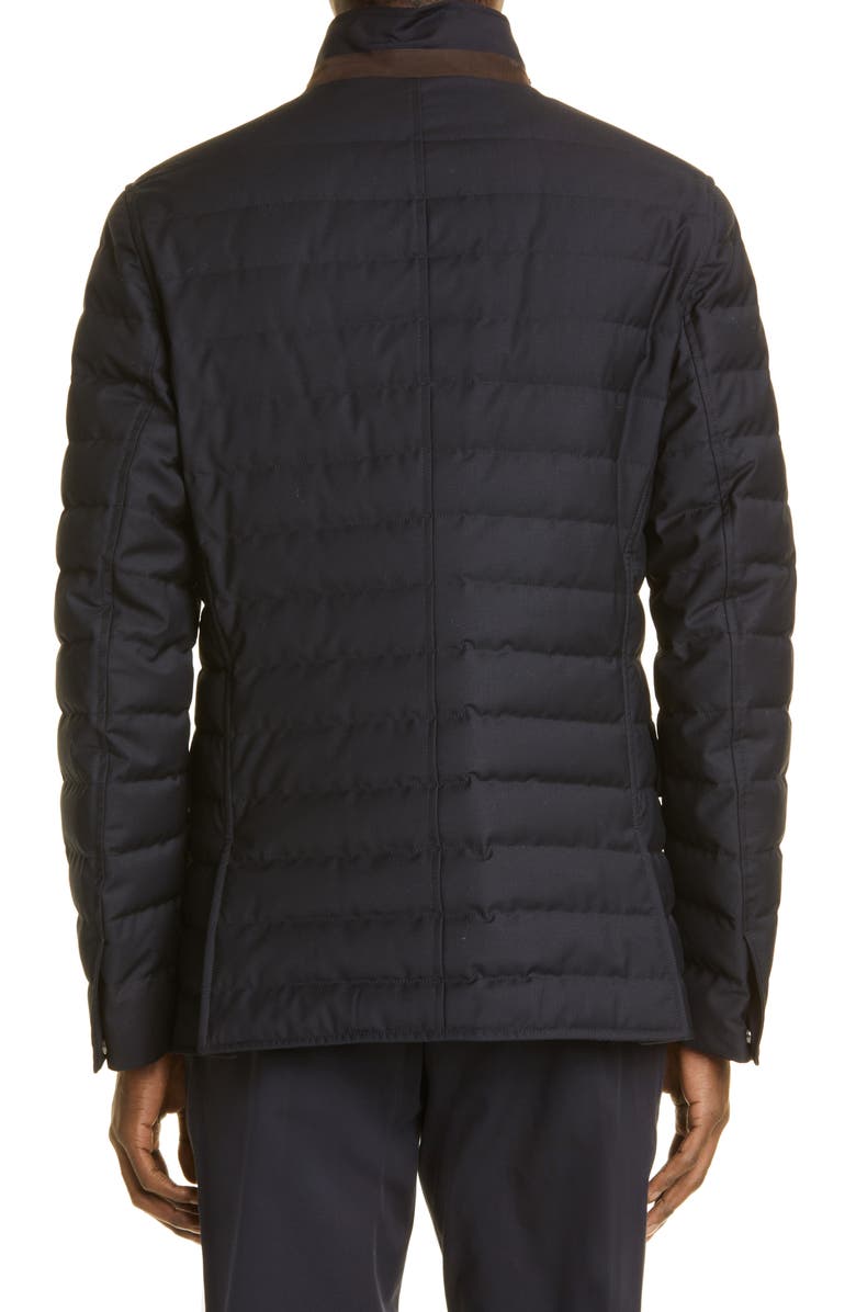 ZEGNA Elements Trofeo<sup>™</sup> Water Repellent Wool Hopsack Down Jacket, Alternate, color, 