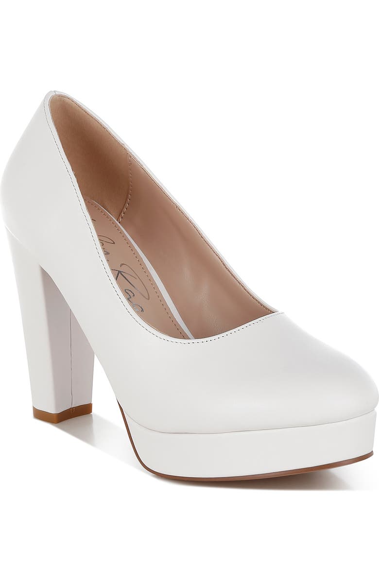 LONDON RAG Damsor Platform Pump, Main, color, White