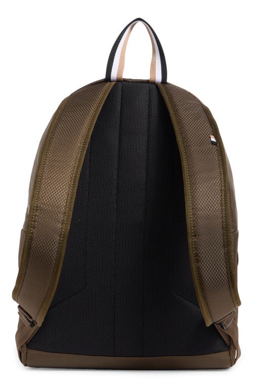 Hugo Boss Boss Pixel Logo Backpack In Green