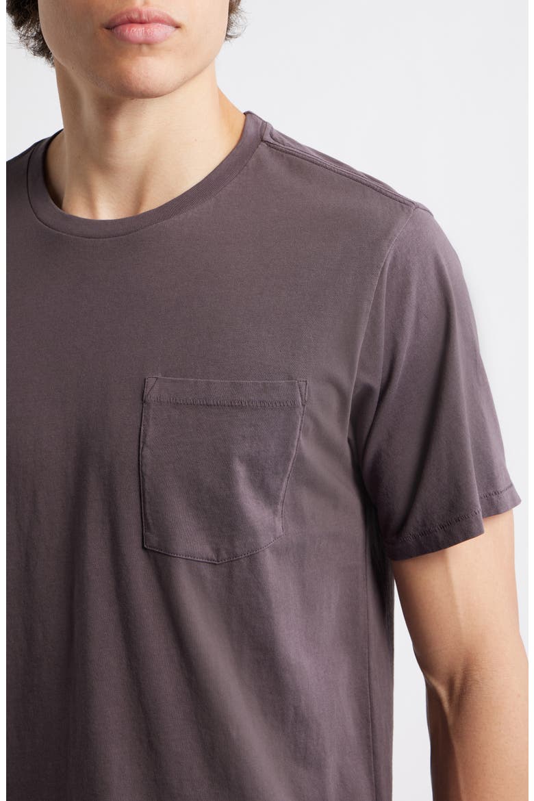 Classic Fit Garment Dye Pocket T-Shirt, Alternate, color, COAL GREY