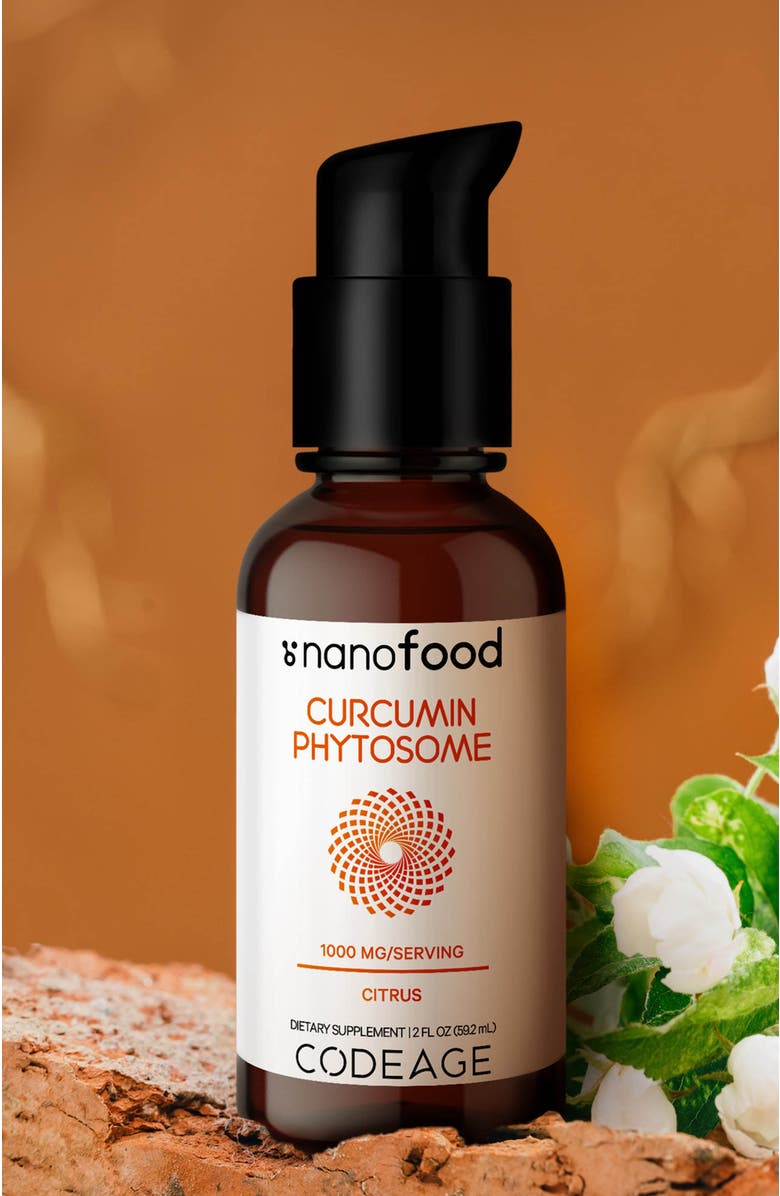Codeage Liposomal Curcumin Phytosome Liquid Supplement, Alternate, color,