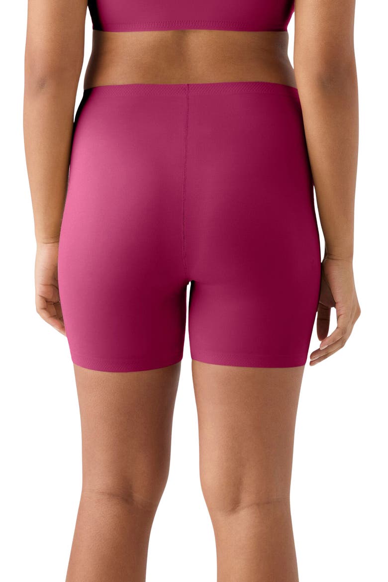 True Body Every Day Bike Shorts, Alternate, color, SANGRIA