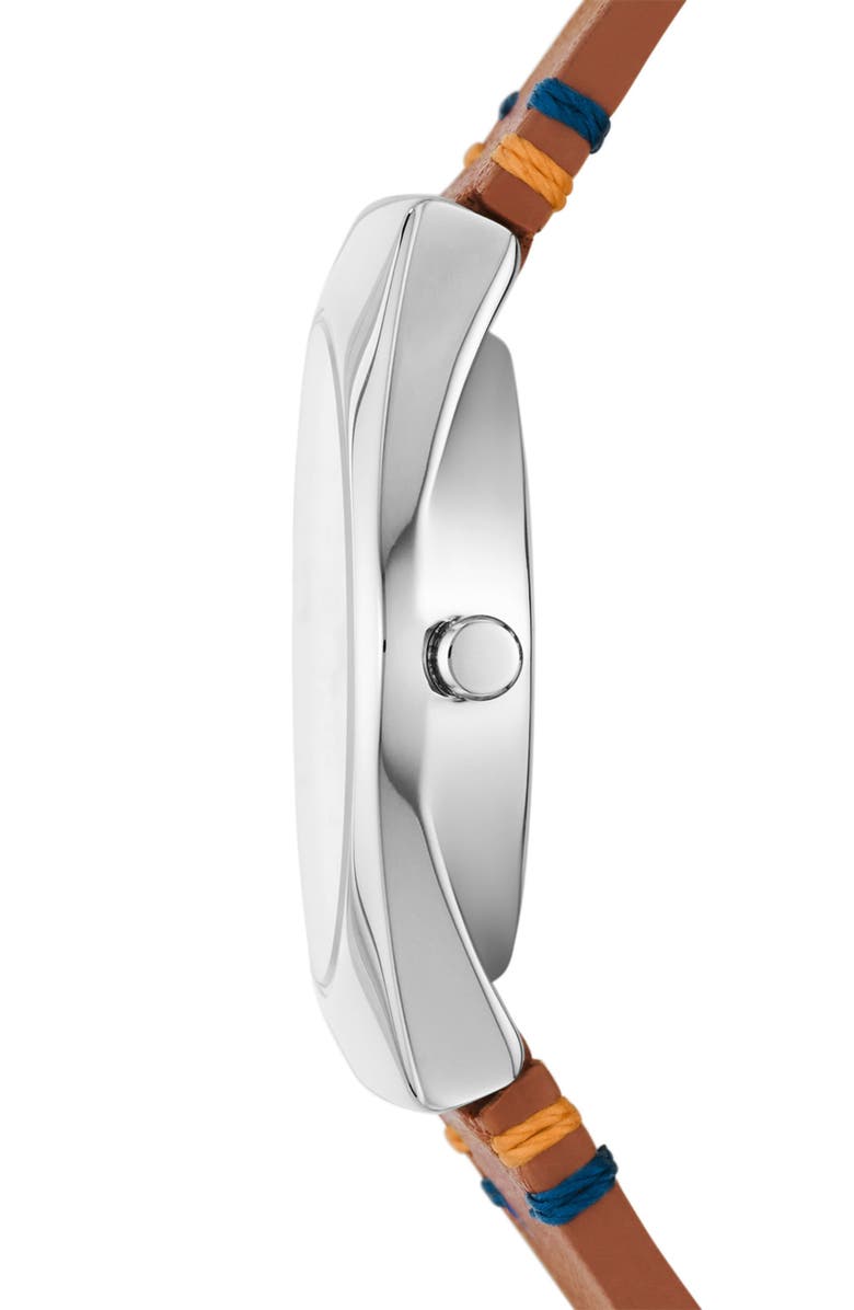 Skagen Grenen Lille Solar Powered Leather Strap Watch, 26mm, Alternate, color, 